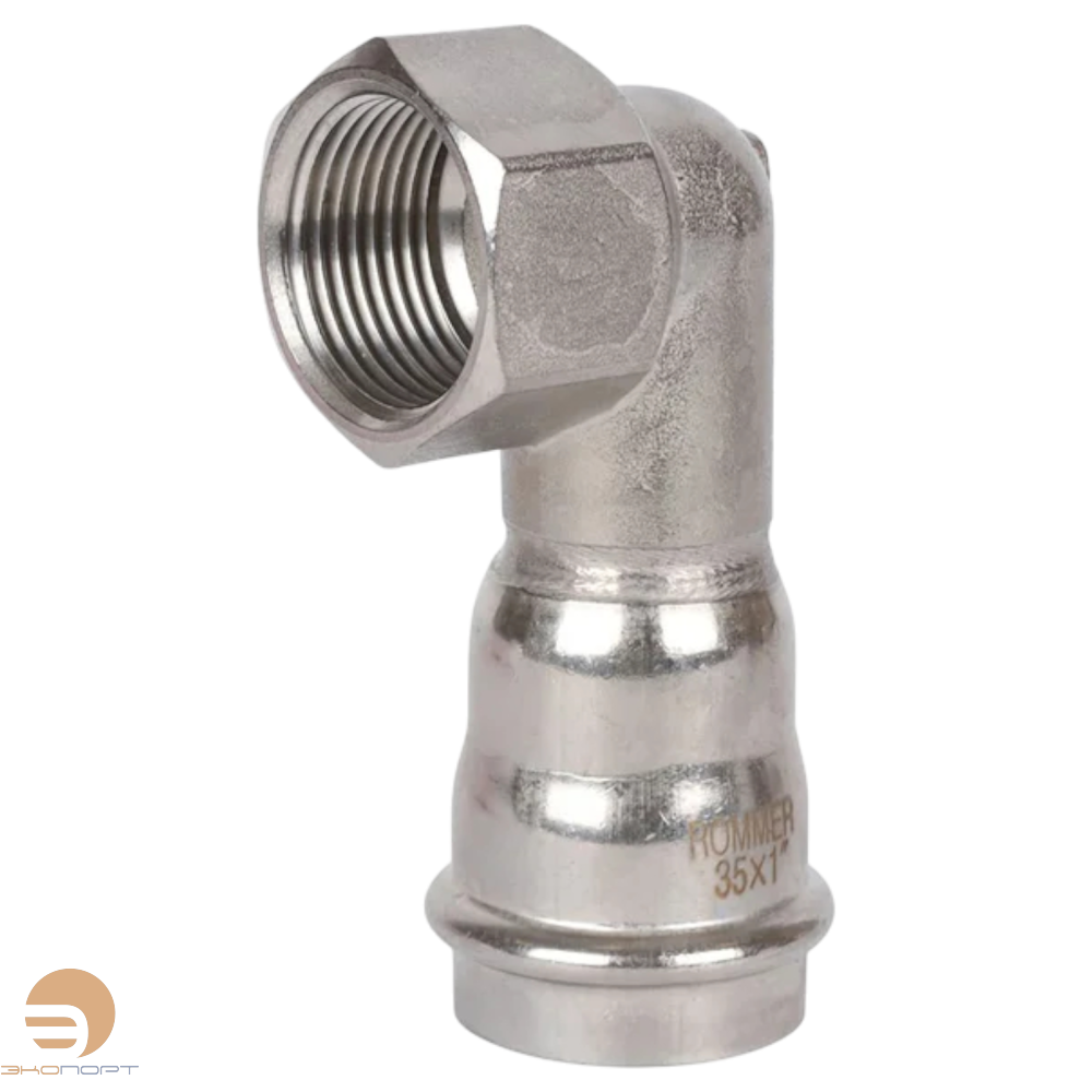 Отвод 35х1" ВР нерж. Rommer