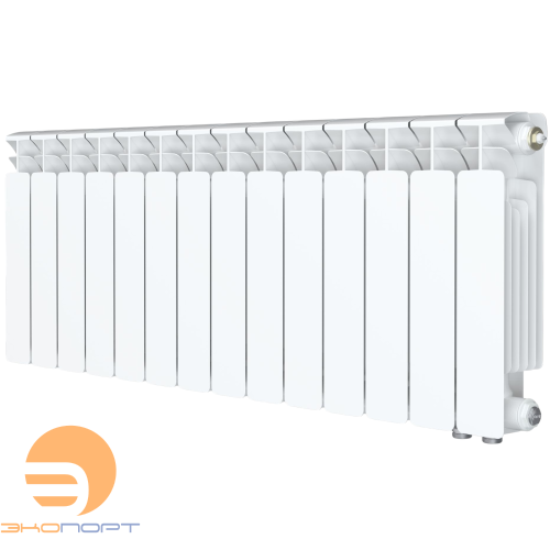 Радиатор биметаллический Monolit Ventil 500/100 (191Вт) 14 секции (MVR) нижнее справа Rifar