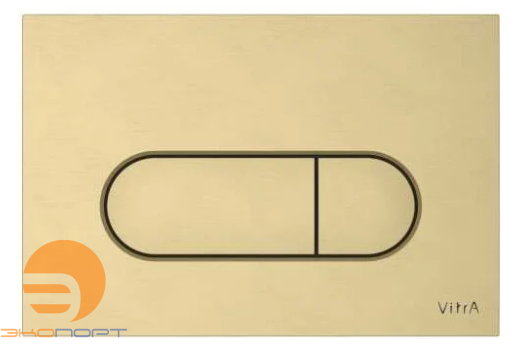 Панель смыва Root Round, браш. золото, Vitra