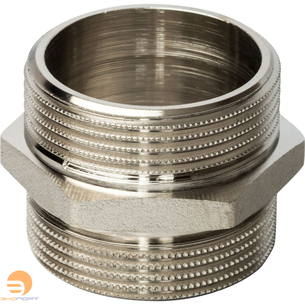 Ниппель НН 1 1/4х11/4 (никель) Stout