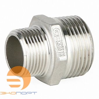 Ниппель переходной Н-Н DN 1' /DN 3/4, PN20, нерж. сталь AISI316