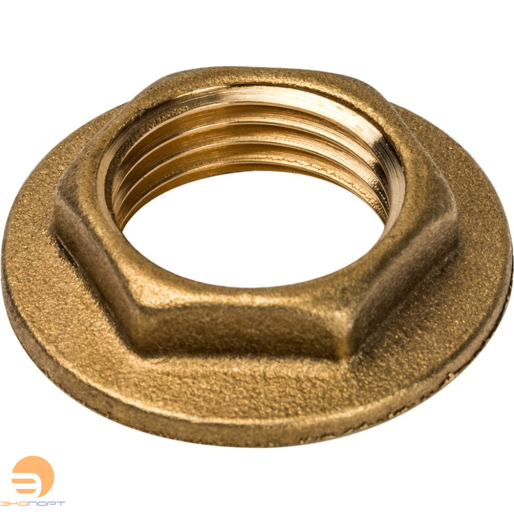 Контргайка с фланцем  1/2" (латунь) STOUT