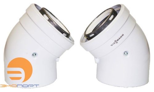 Колено LAS 45° D=80/125 (2 шт) VIESSMANN