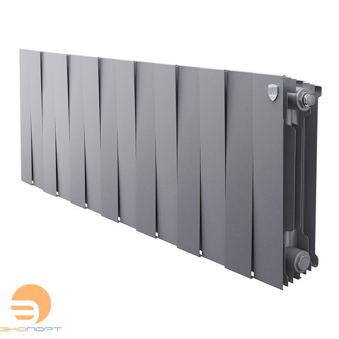 Радиатор биметаллический PianoForte Silver Satin 300/100 14 секций Royal Thermo