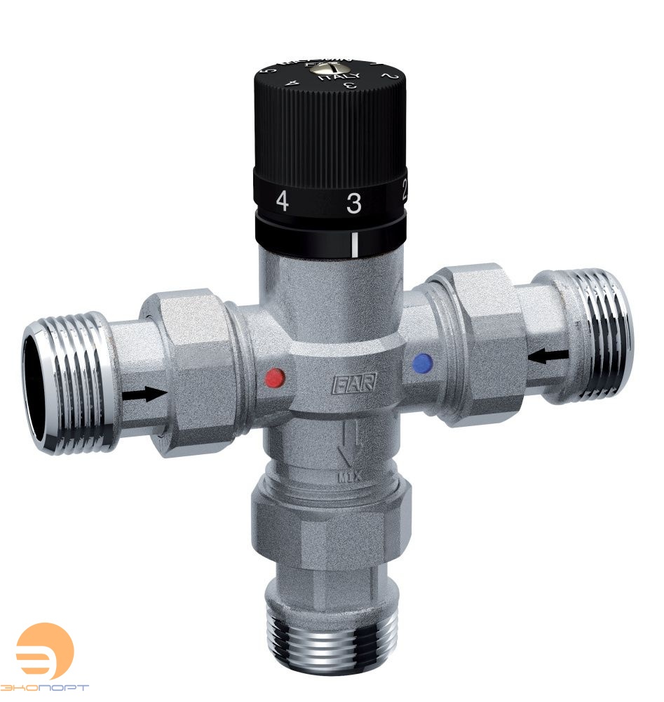 Термостатический смеситель 1/2" 25-65  Tmax=95°C, FAR