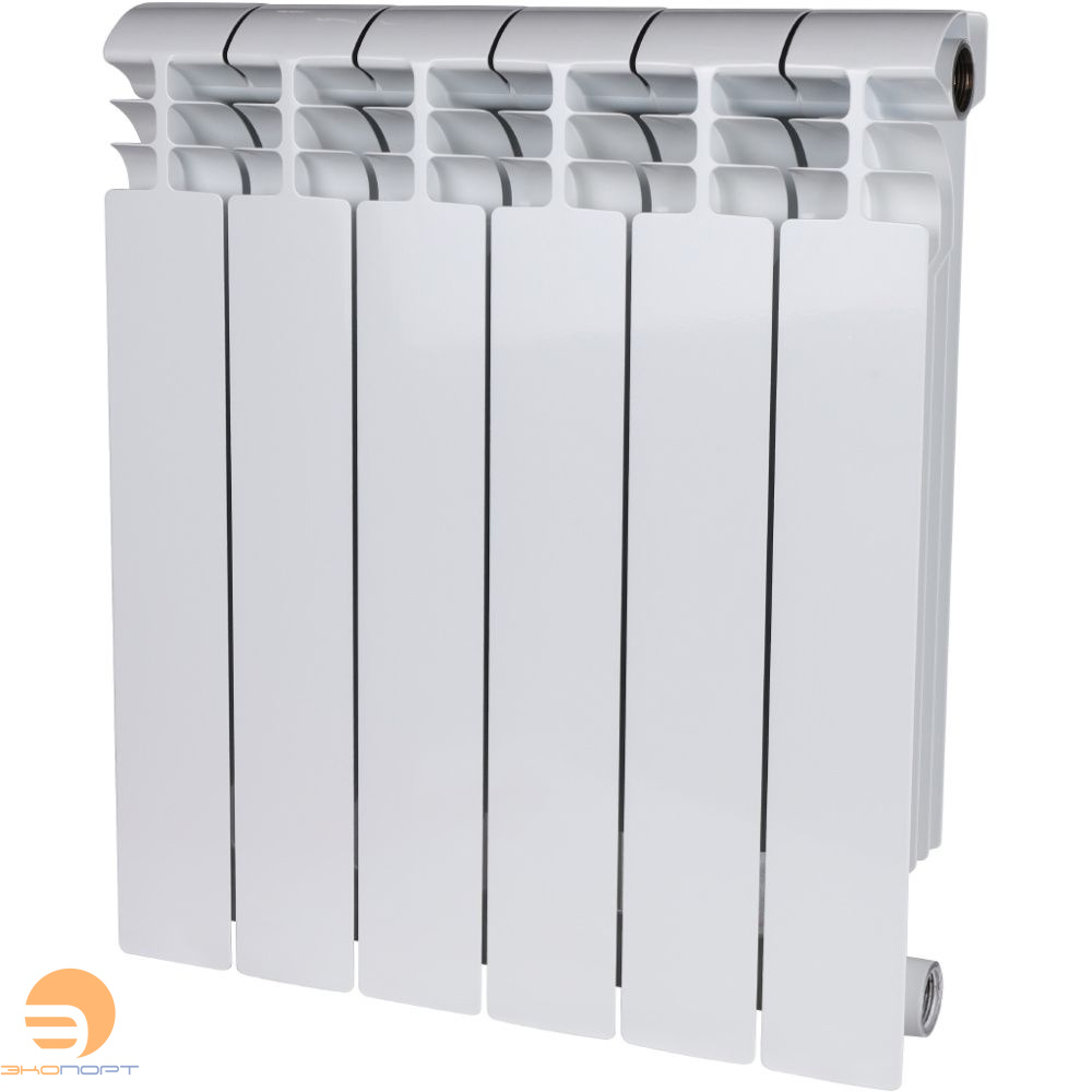 Радиатор биметаллический Vega 500/96 мм 12 секции боковое подключение STOUT