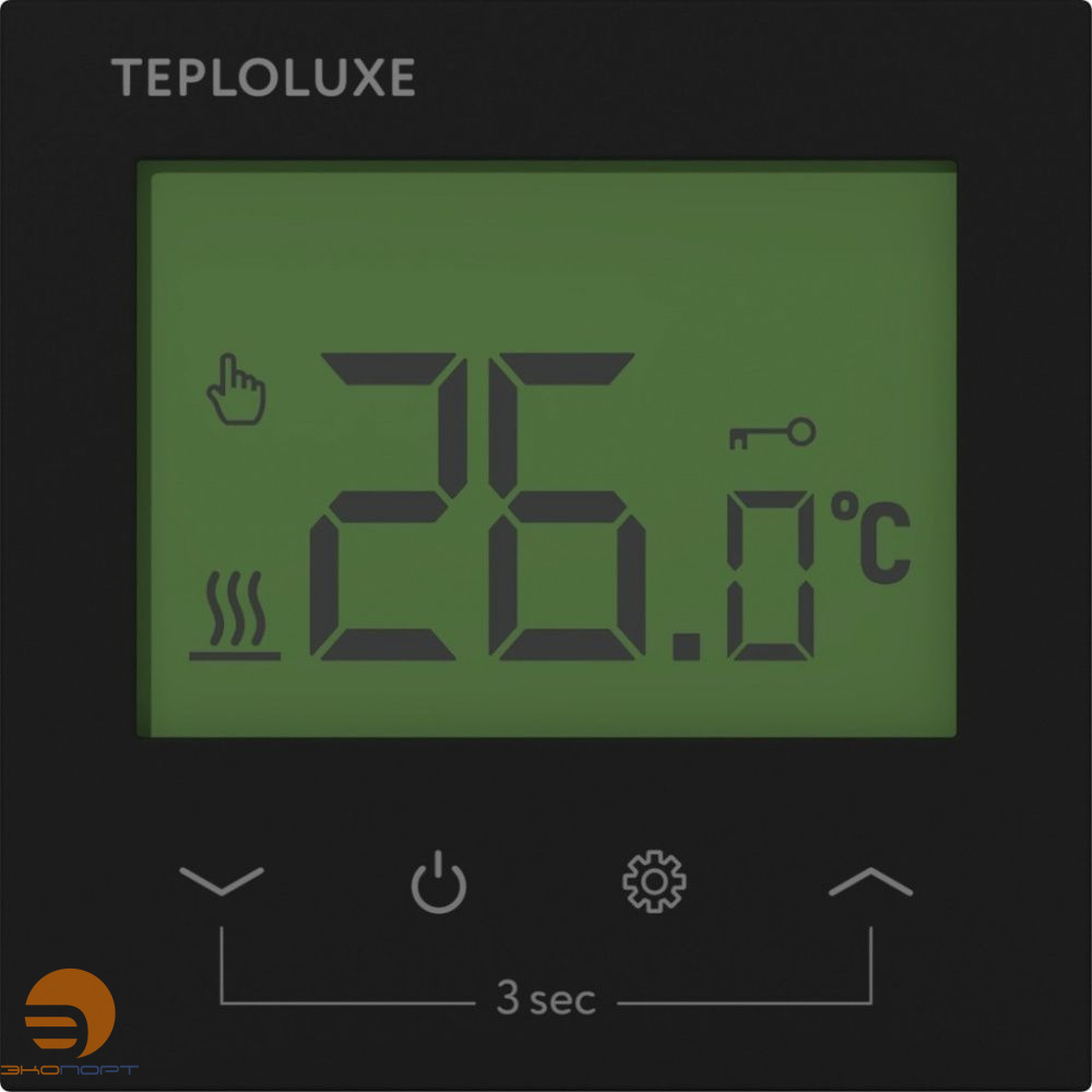 Терморегулятор электронный Pontus черный Теплолюкс