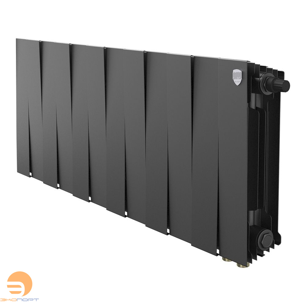 Радиатор биметаллический PianoForte Noir Sable VDR80 300/100  12 секций Royal Thermo