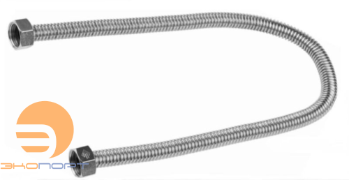 Подводка гибкая, ВОДА, сильфонного типа 1/2" г-г, 120 см (Турбо-Тех)