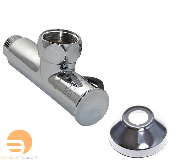 Кран угловой, колпачок 1"х3/4" г/ш с отражателем SMART РАСПРОДАЖА!