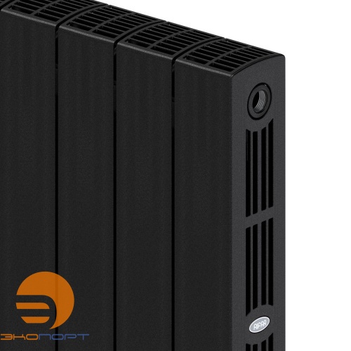 Радиатор биметаллический SUPReMO 500/90 (202Вт) 12 секций боковое подкл. Rifar Антрацит