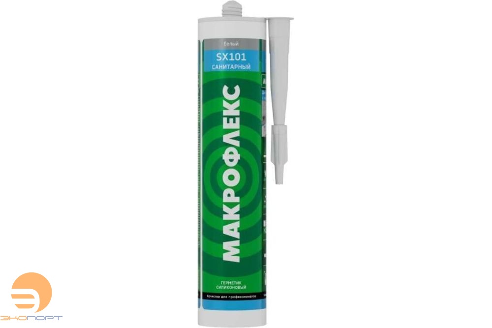 Герметик Макрофлекс Силикон Санитарный белый 290 мл.