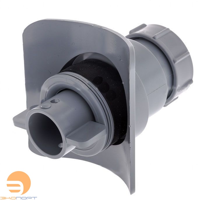 Переход (врезка D57) с Дн110 на Ду50 (под компрессионное соединение), серый McAlpine