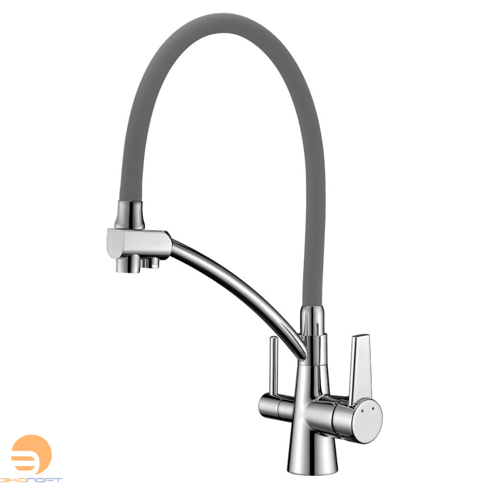 Смеситель для кухни, с подключ. к фильтру, хром серый, Comfort, LEMARK