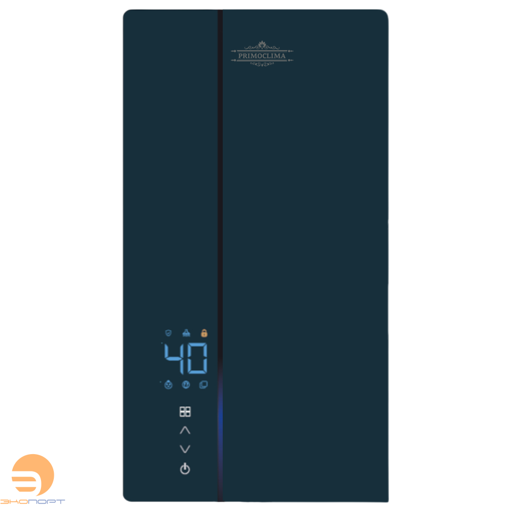 Водонагреватель проточный ATLAS 9 кВт, 380 В, сине-серый PRIMOCLIMA