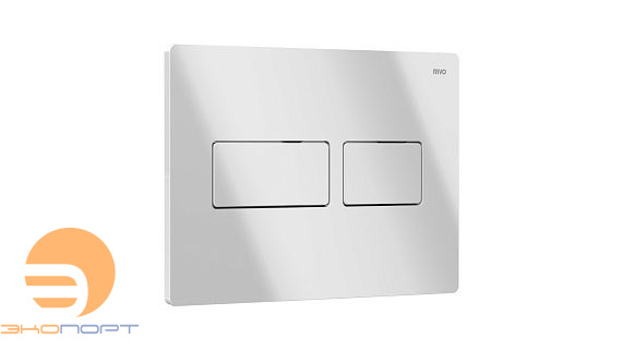 Панель двойного смыва Touch Lux (белый / металл), RIVO