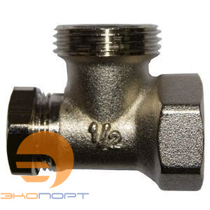 Клапан запорный угловой 1/2"х3/4" ВН, без хвостовика (701312) SR Rubinetterie