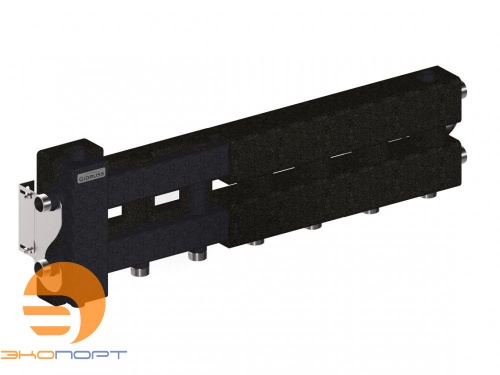 Балансировочный коллектор BM-60-4D.EPP (3 контура вниз или вверх и 1 в сторону, изоляция) GIDRUSS