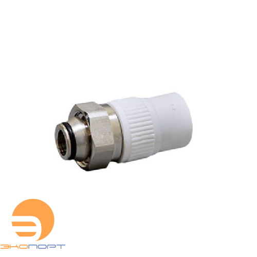 Муфта с накидной гайкой евроконус 20х3/4" PPRC FUSITEK