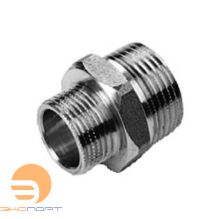 Ниппель  НР-НР 3/4х 1/2 (хром) IBP