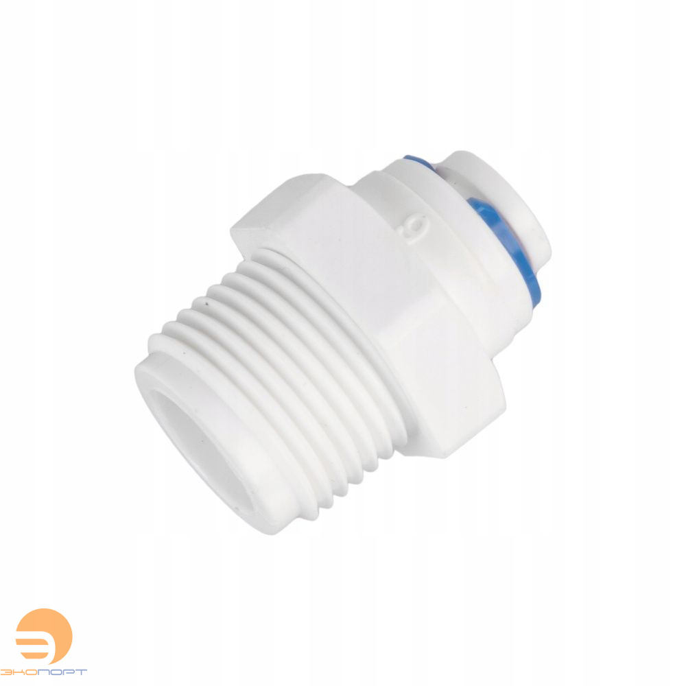 Фитинг прямой 1/4-1/4 (трубка -наруж. резьба) QT-19A Naturewater