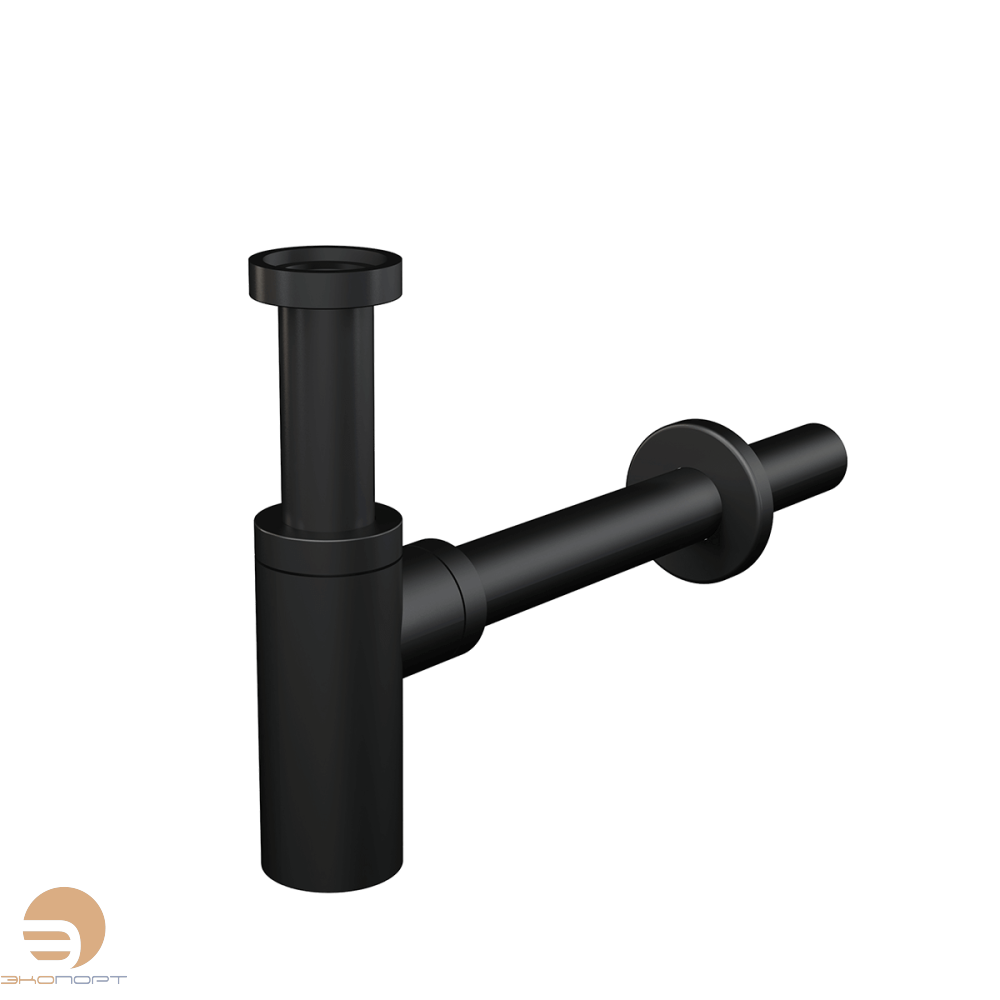 Сифон для умывальника без выпуска круглый 11/4 DN 32 ЧЕРНЫЙ ALCA PLAST