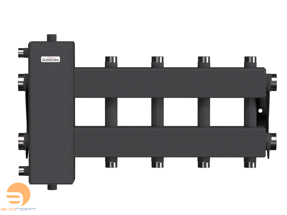 Балансировочный коллектор BM-150-5DU (2 контура вниз, 2 вверх и 1 в сторону) 