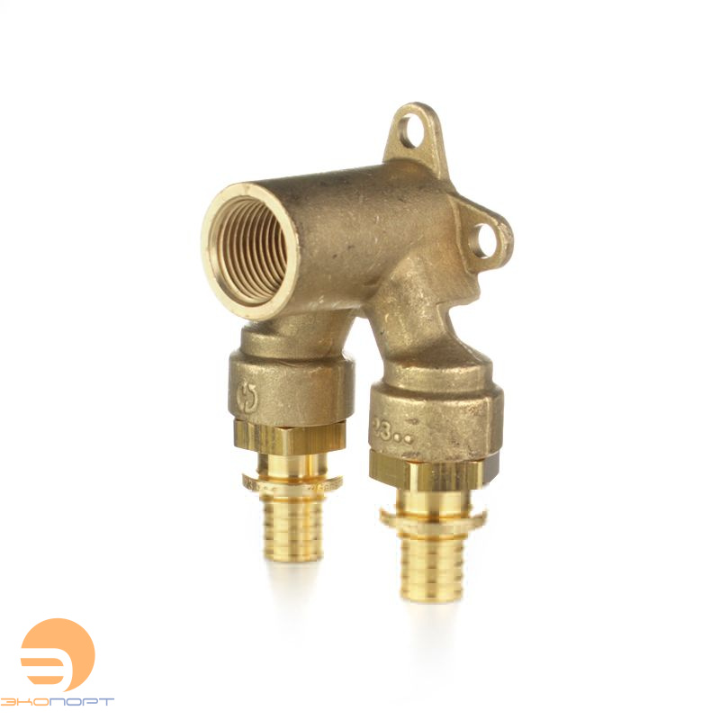 Угольник с креп. проточный 16-1/2"ВР латунь ELSEN MONOLIT CN