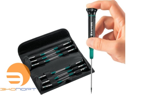 Набор отверток для точных работ 12 предметов KRAFTOOL
