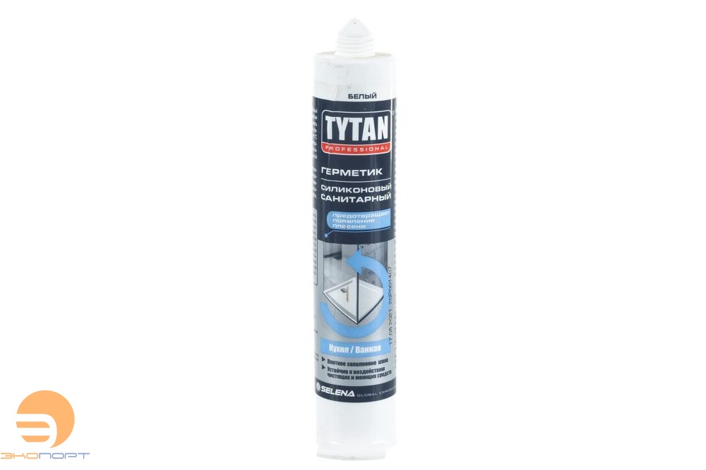 Герметик TYTAN Силикон. санитарный бел. 80мл