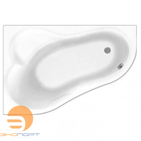 Ванна ИБИЦА ассиметричная XL 160*100, Белая, Лев. Santek