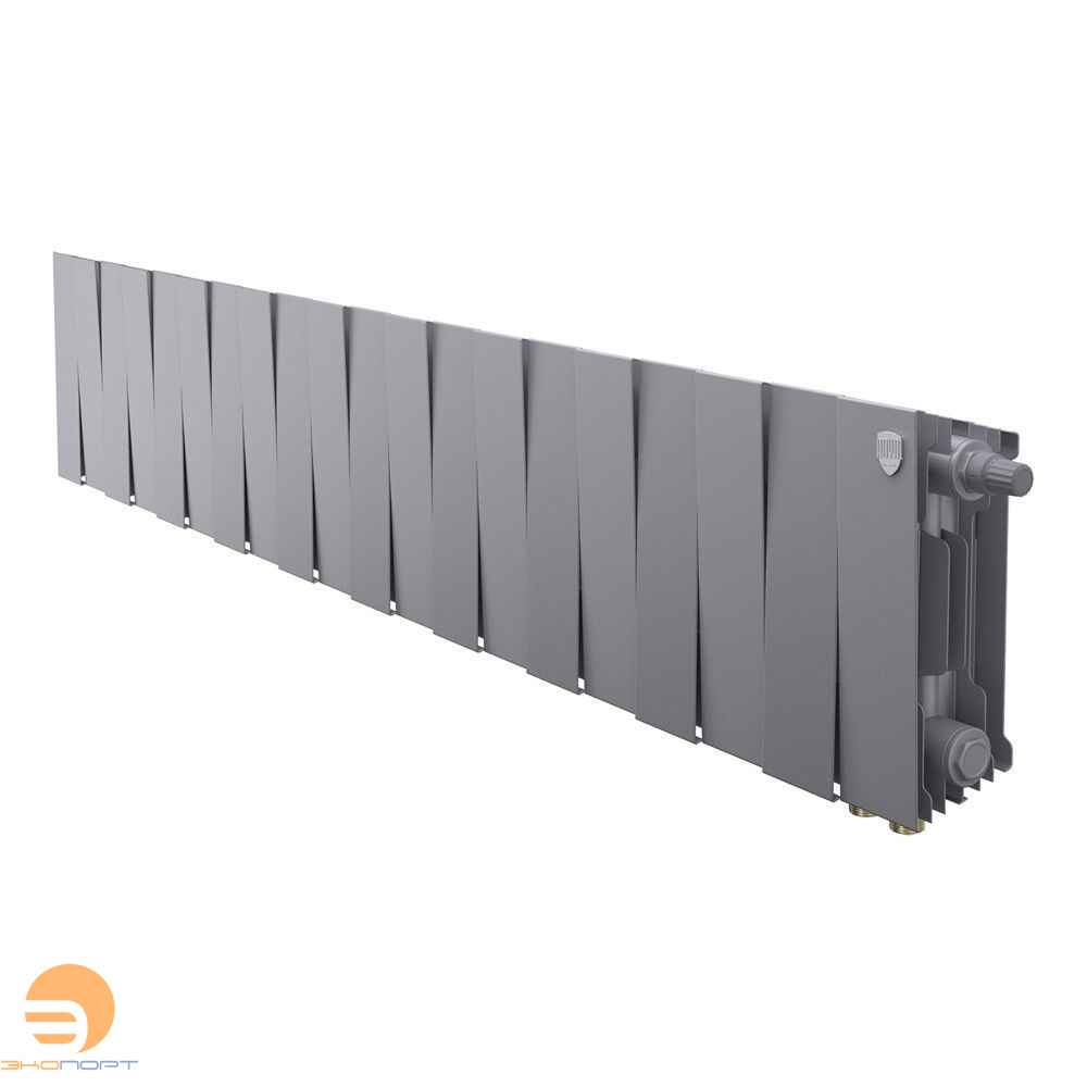 Радиатор биметаллический PianoForte Silver Satin VDR80 200/100 20 секций Royal Thermo