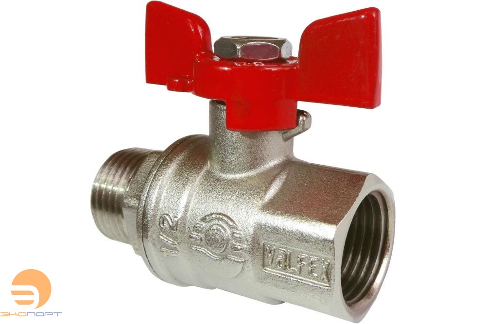Кран шаровой  НВ  1/2" (бабочка) Valfex