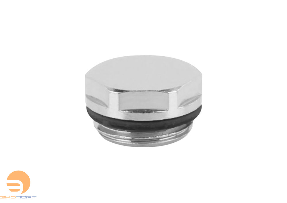 Заглушка для радиатора НР 1/2 никель Valfex