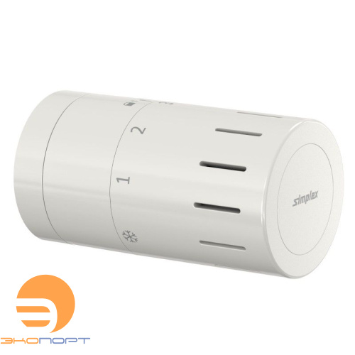 Термостат Design TC-D1 M30х1,5, белый, с уст.нуля Simplex