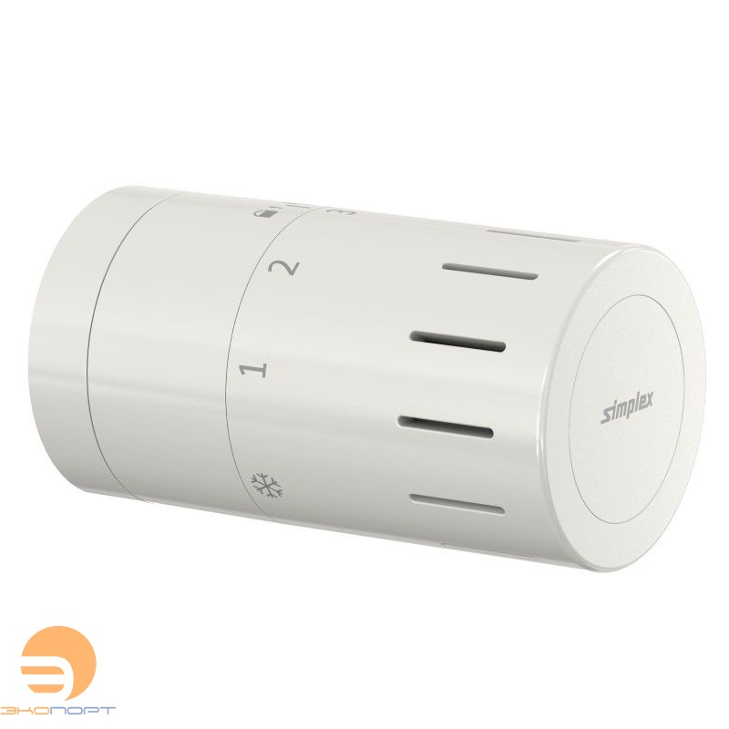 Термостат Design TC-D1 M30х1,5, белый, с уст.нуля Simplex