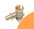 Отвод фиксируемый с ушками 25*3,5 G3/4" KAN-therm