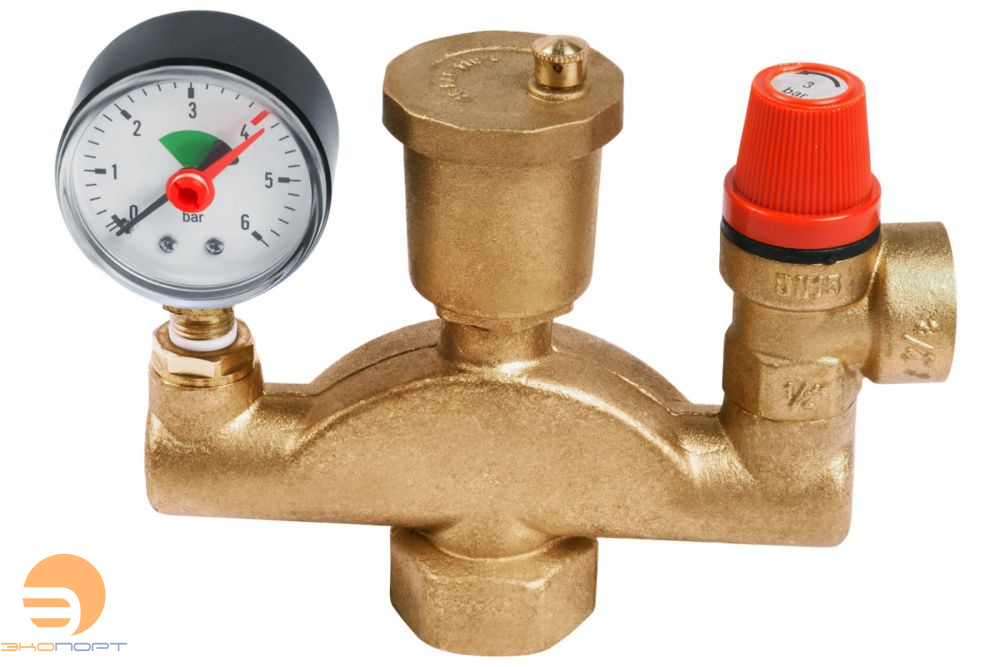 Группа безопасности котла 1"-3/4" Unipump