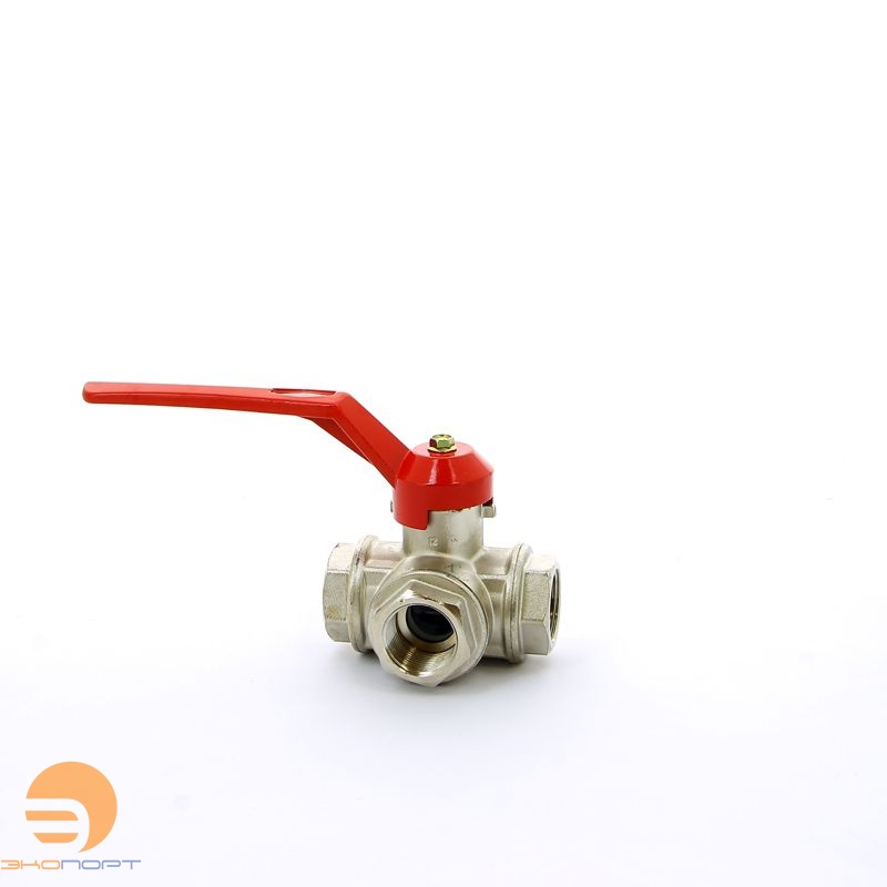 Кран шаровый трехходовой тип "Т" 1"  стандарный проход (рычаг) itap