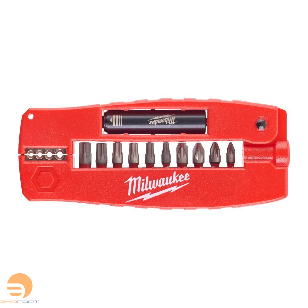 Набор бит SHOCKWAVE 12 шт "Крокодил №2", Milwaukee