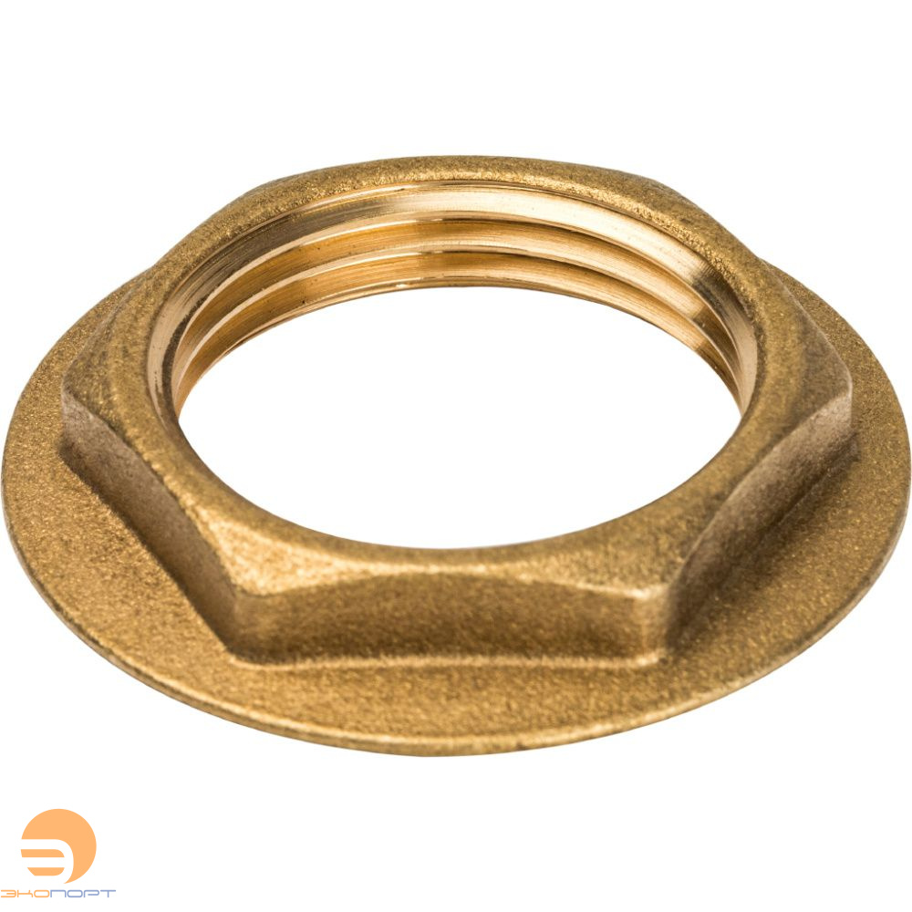 Контргайка с фланцем 1" (латунь) STOUT
