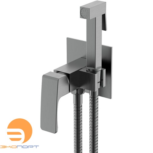 Смеситель с гигиеническим душем R01 Gun Metal, RAGLO 