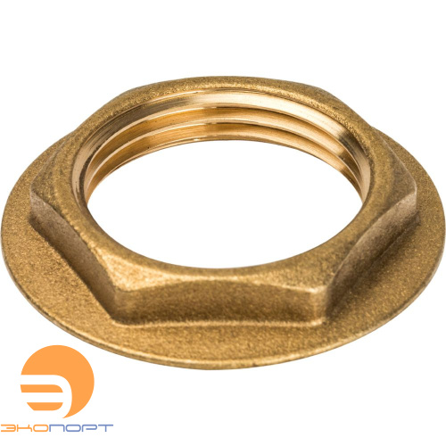Контргайка с фланцем 1" (латунь) STOUT