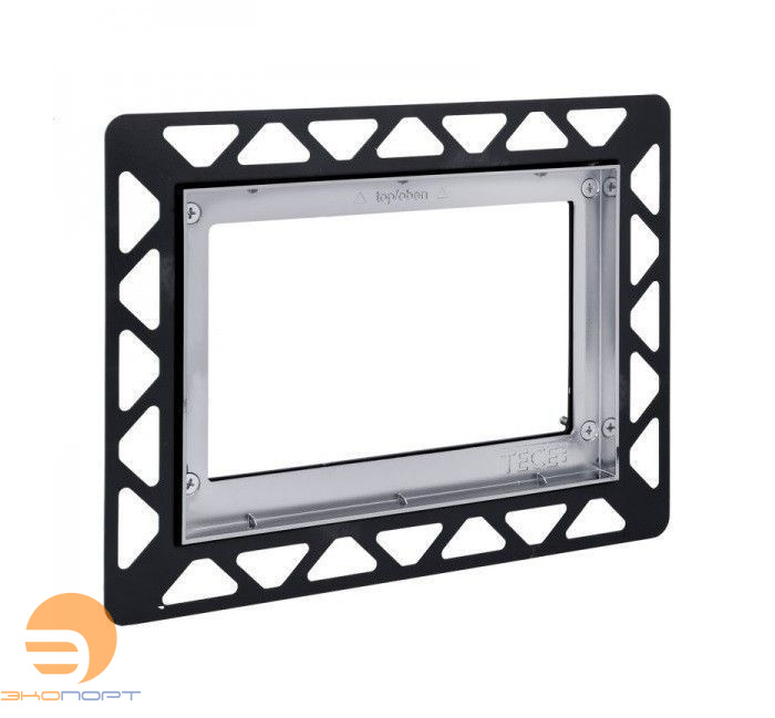 Монтаж. рама для уст. стеклянных панелей (square/loop/lux Mini/now) на уровне стены, хром глян, TECE