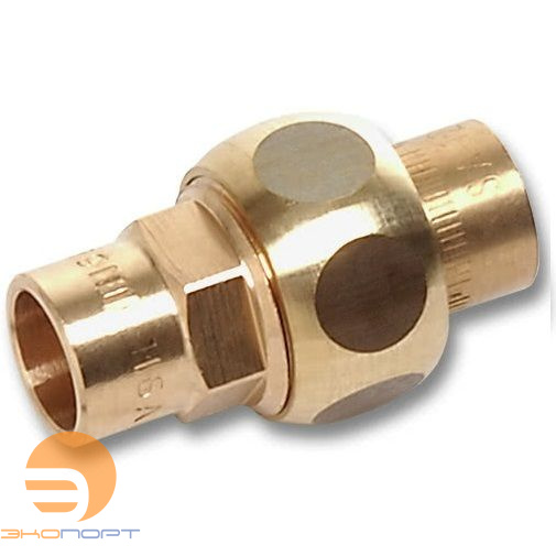 Сгон (американка) пайка-пайка 18 х 18 с плоским уплотнением Sanha