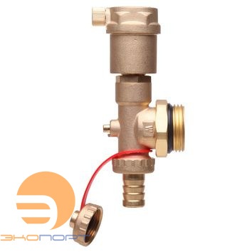 Концевая секция FHF-EA с воздухоотводчиком и слив. краном 