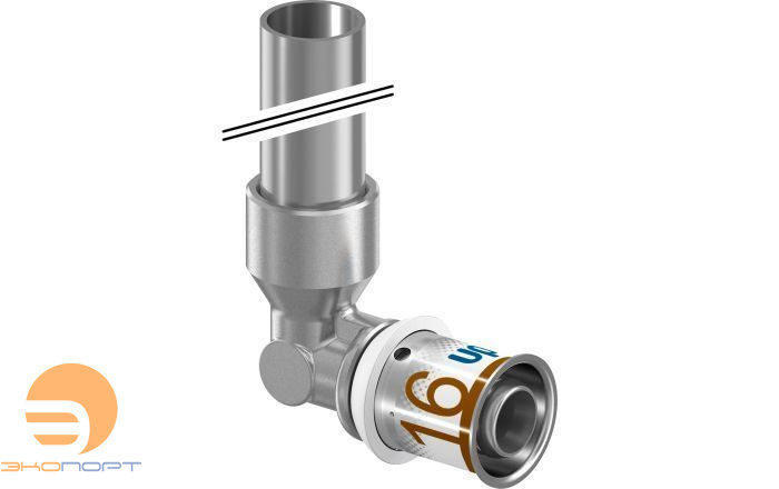 Уголок для подключения радиатора 16-15мм 350мм S-PRESS PLUS UPONOR
