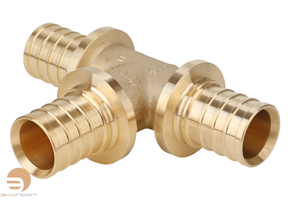 Тройник 16-16-16 латунь Gappo