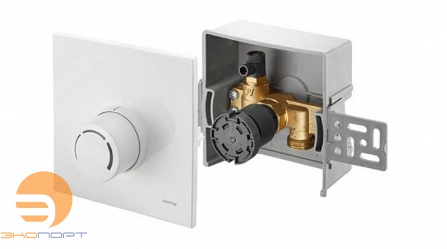 Терморегулятор Unibox RTL (57mm) с термостатом "Uni RTLH",  белый Oventrop (по t обратного потока)