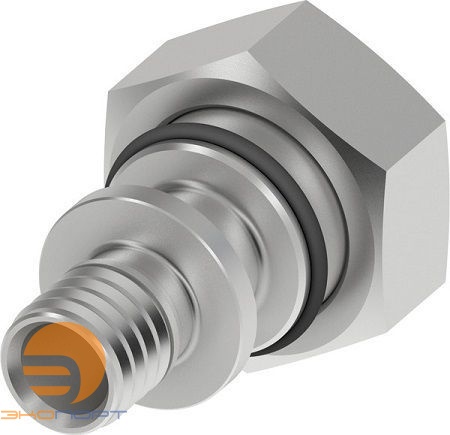 Соединение прямое с накидной гайкой 20х3/4 (евроконус) НИКЕЛЬ TECE